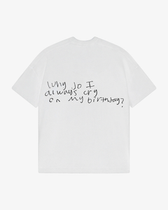 SCRIPT BIRTHDAY TEE
