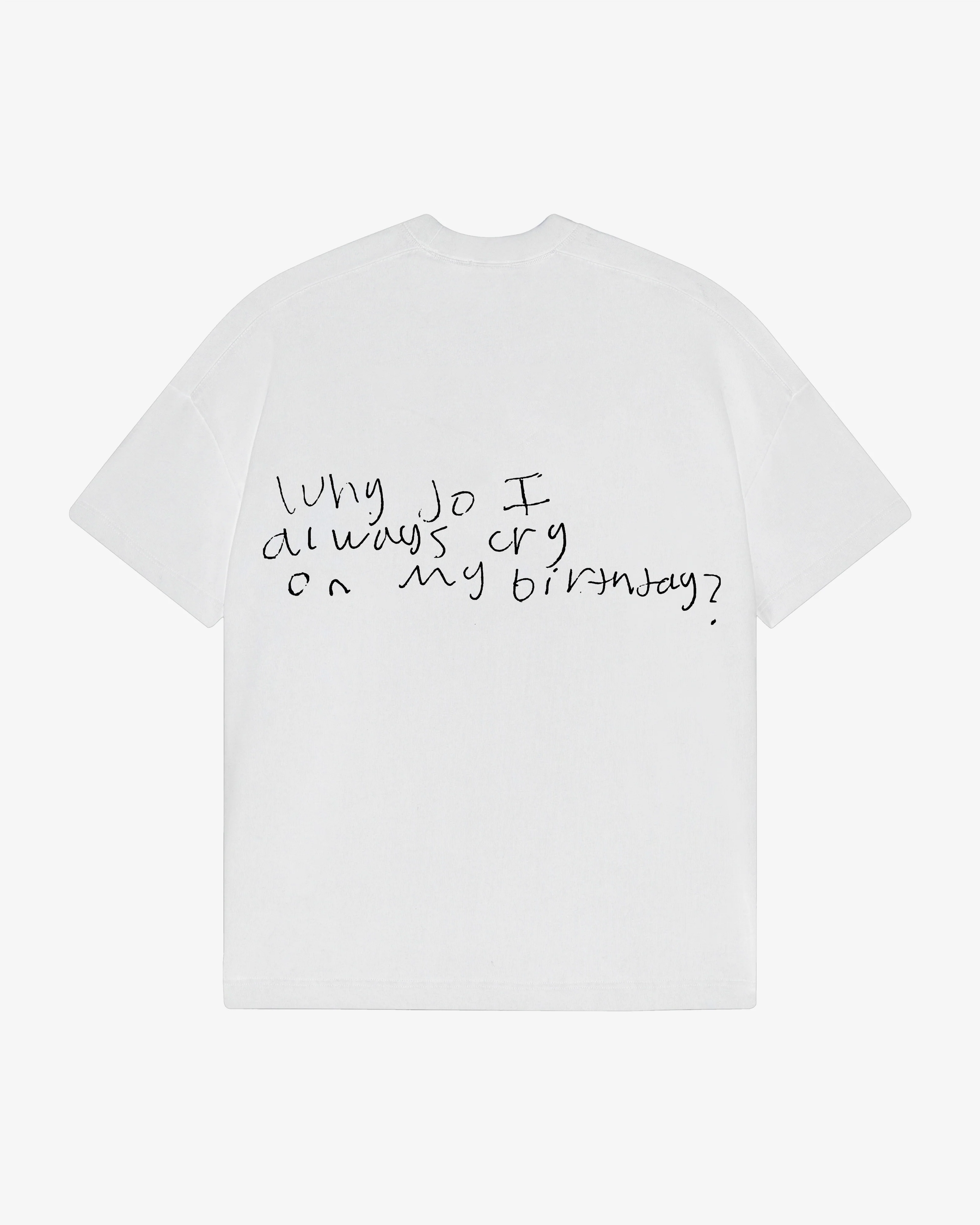 SCRIPT BIRTHDAY TEE